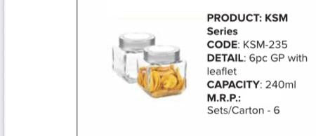 Transparent X-Series Glass Jars With Airtight Lids Storage Containers