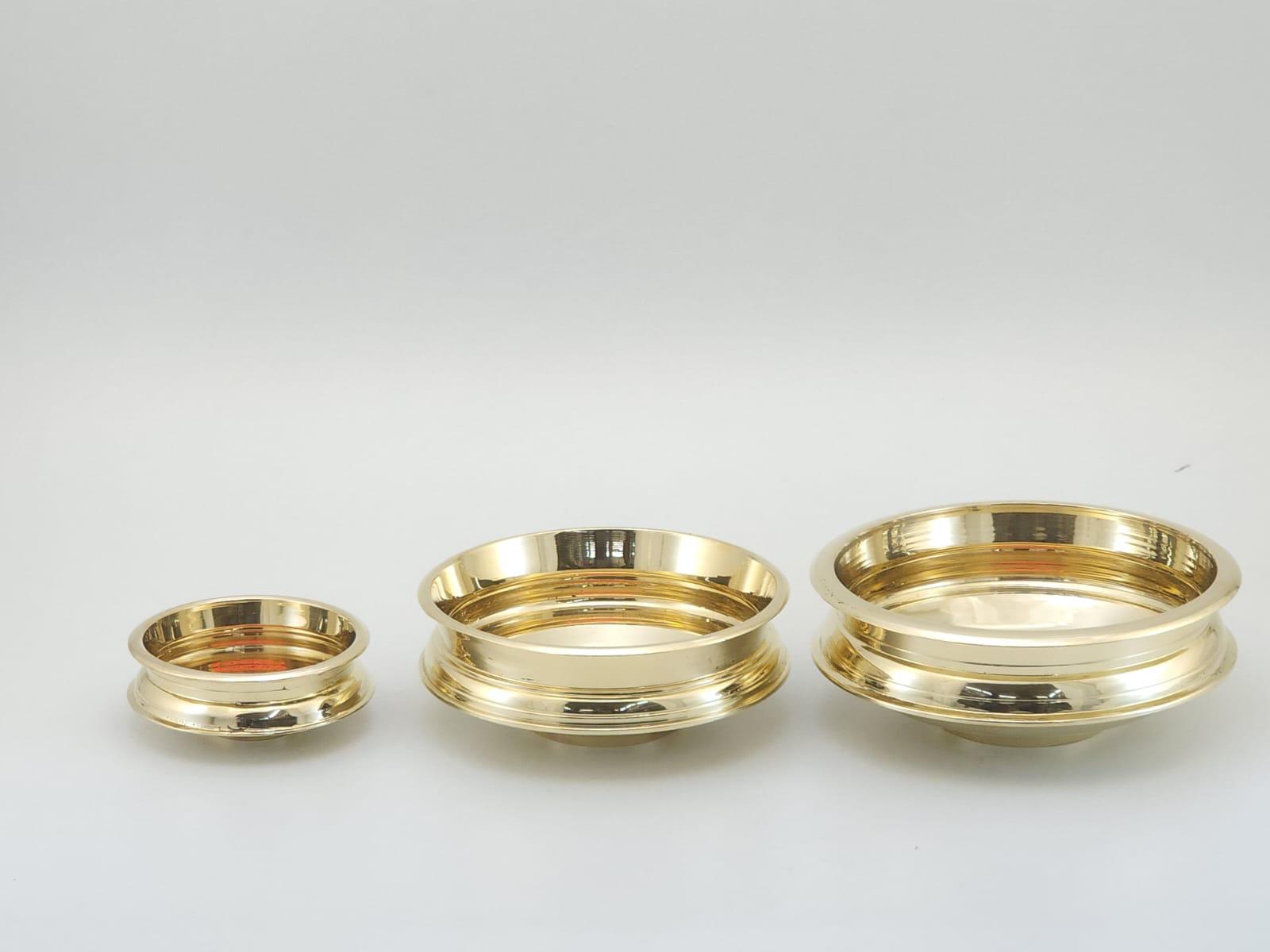 Brass Urli Bowls – Set of 3 (Small, Medium, Large)