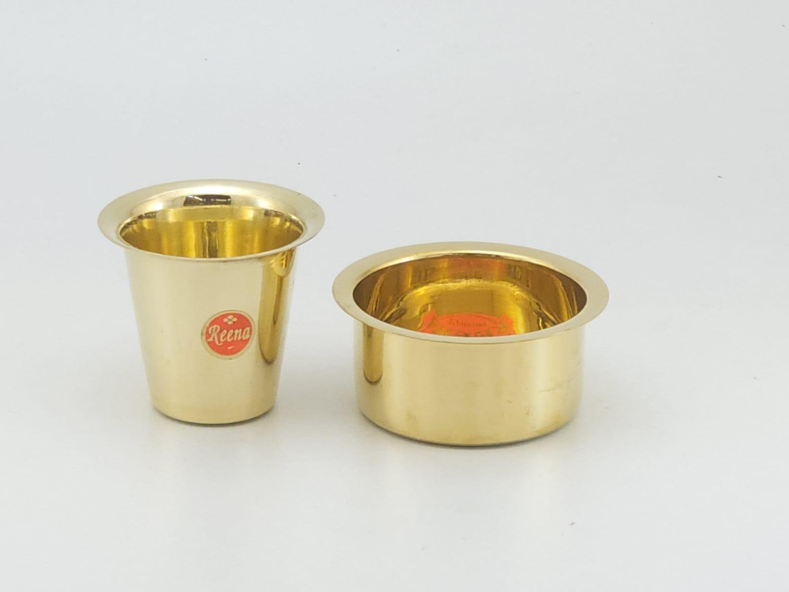 Plain Brass  Coffee & Tea Set