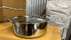 TRIPLY SHALLOW POT /BIRYANI POT WITH SS HANDLE / SS LID 30*36