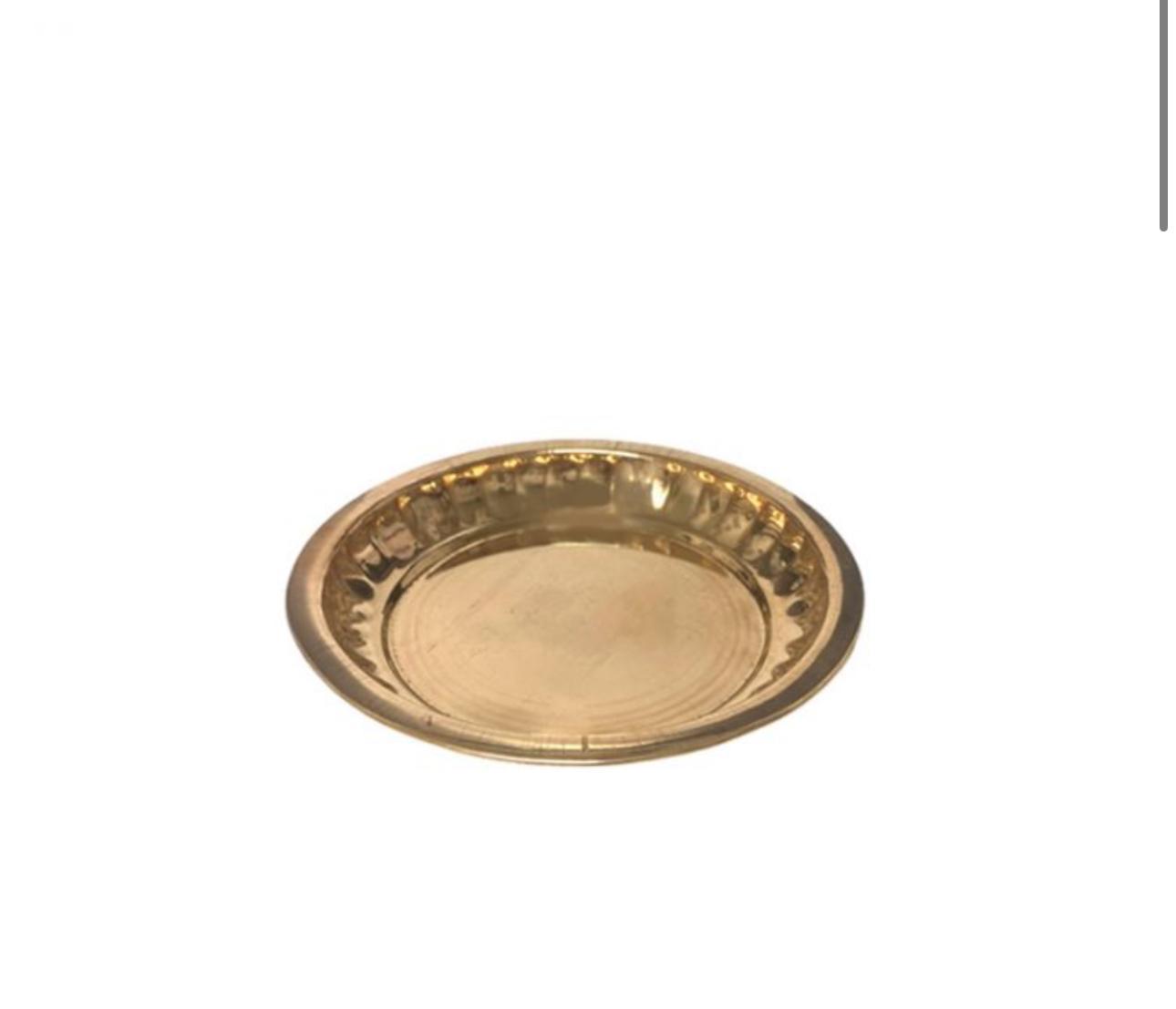 Classic Handcrafted Brass Dinner Plate (Thali)