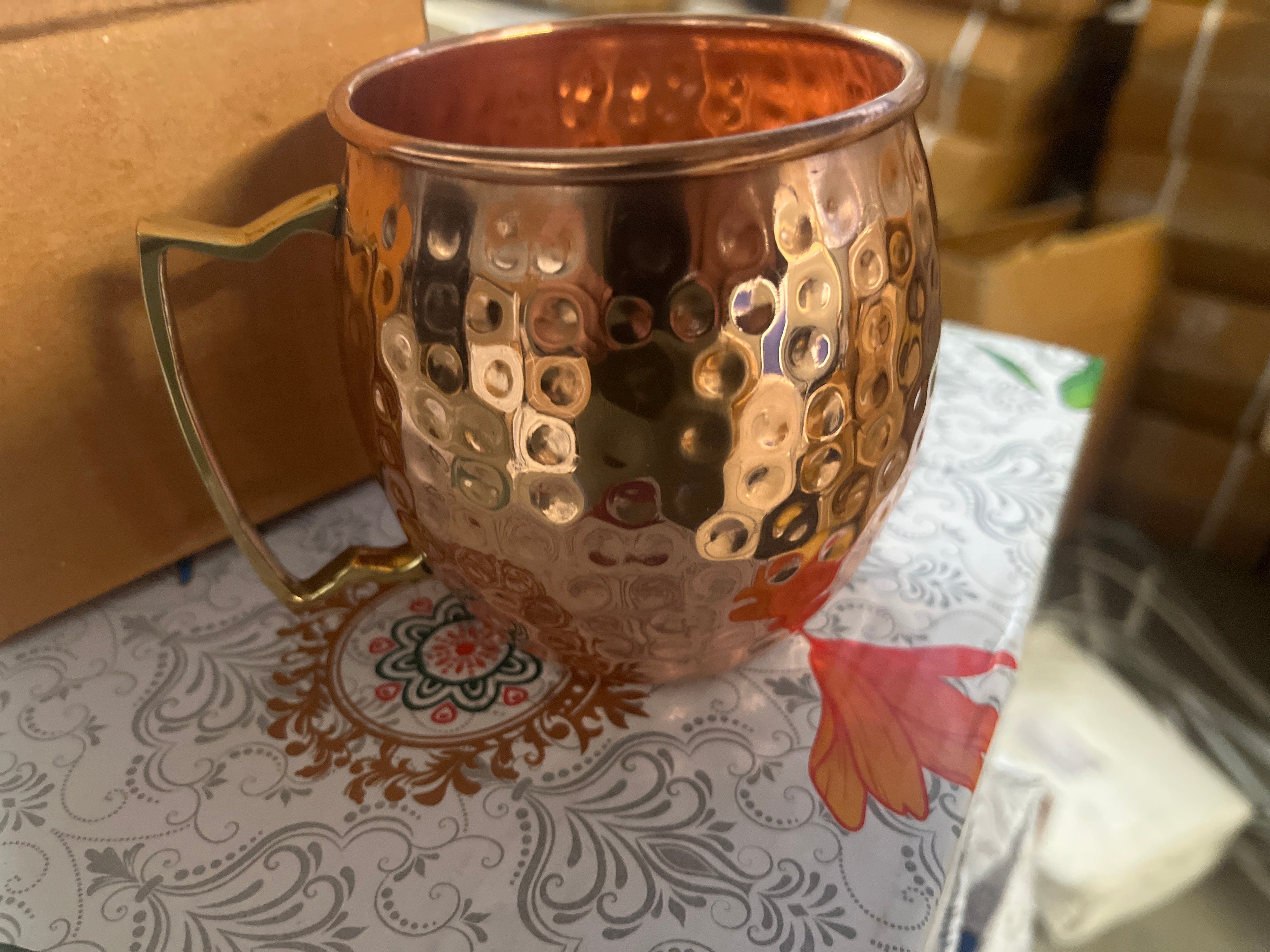 Copper Moscow Mule mug
