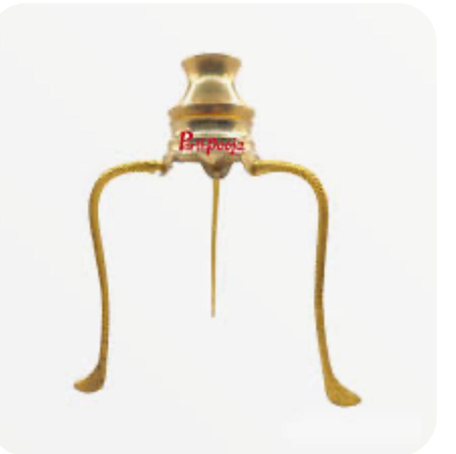 Handcrafted Brass Hanging Oil Lamp for Pooja & Temple Décor