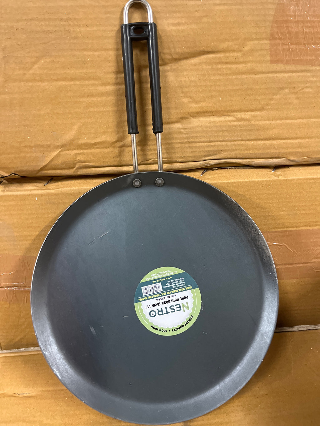 Iron Tawa With Handle Flat 9''