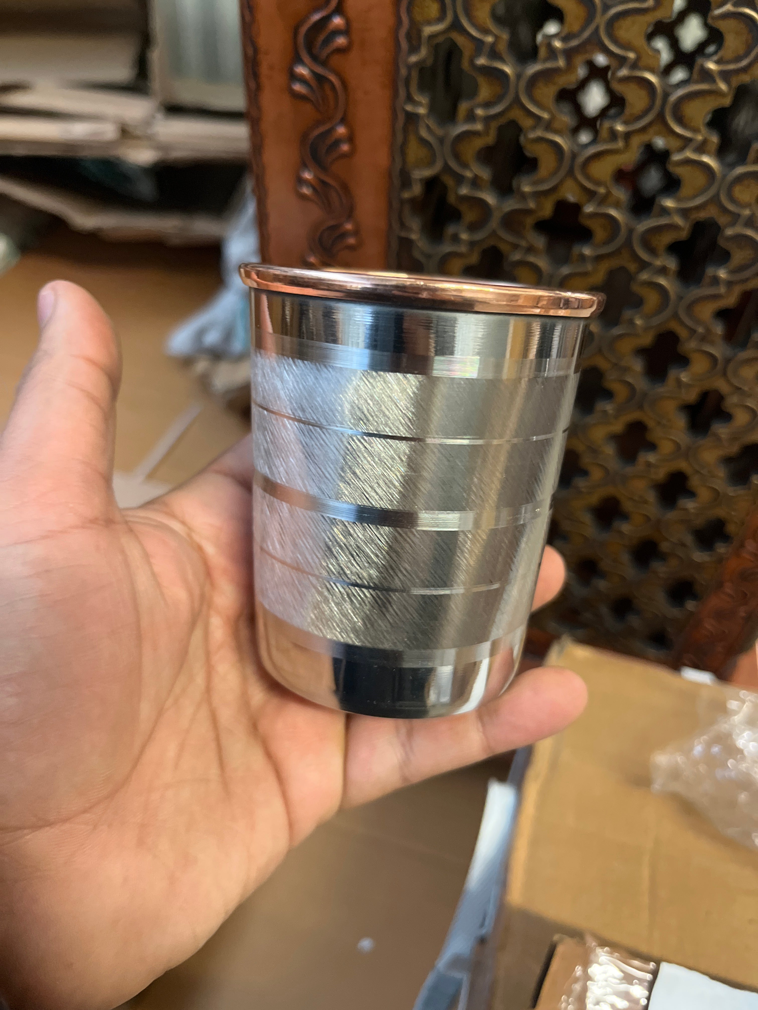Steel Copper Glass Luxury