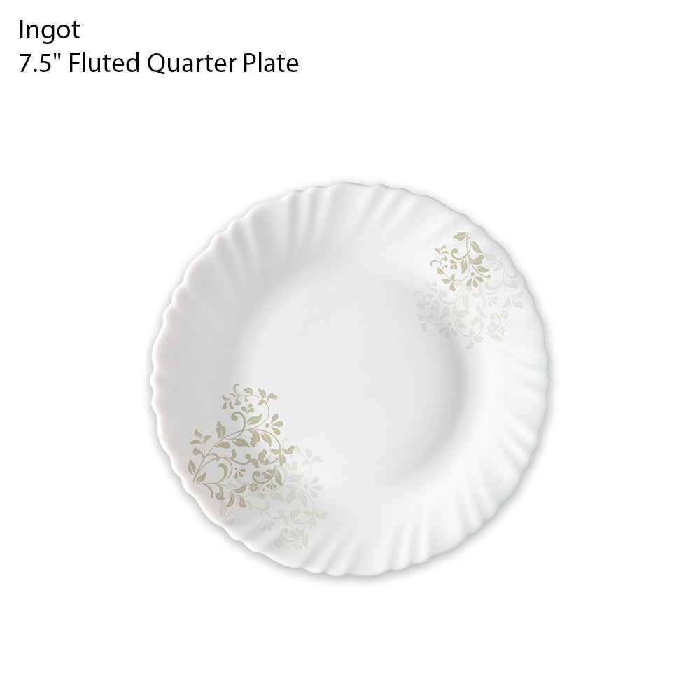 Ingot 7.5" Fluted Quarter Plate