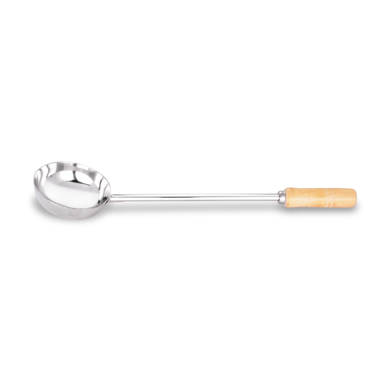Stainless Steel Long Wooden Handle Udipi Ladle