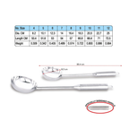Stainless Steel Steel Handle Udipi Ladle
