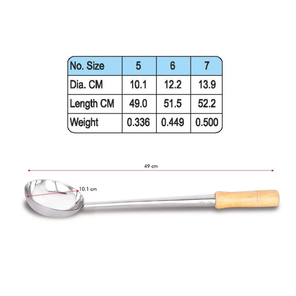 Stainless Steel  Conical Patti Ladle