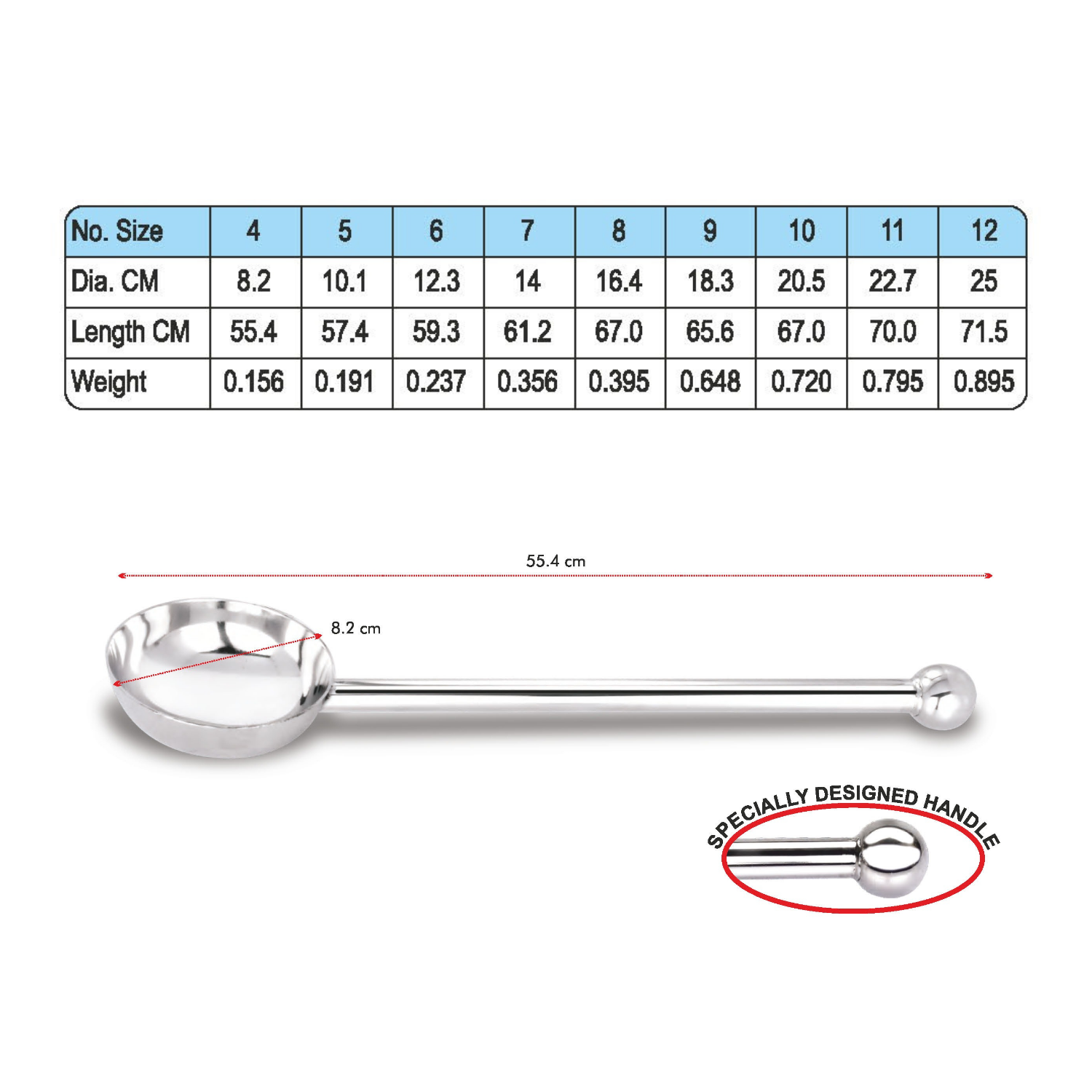 Stainless Steel Ball Ladle