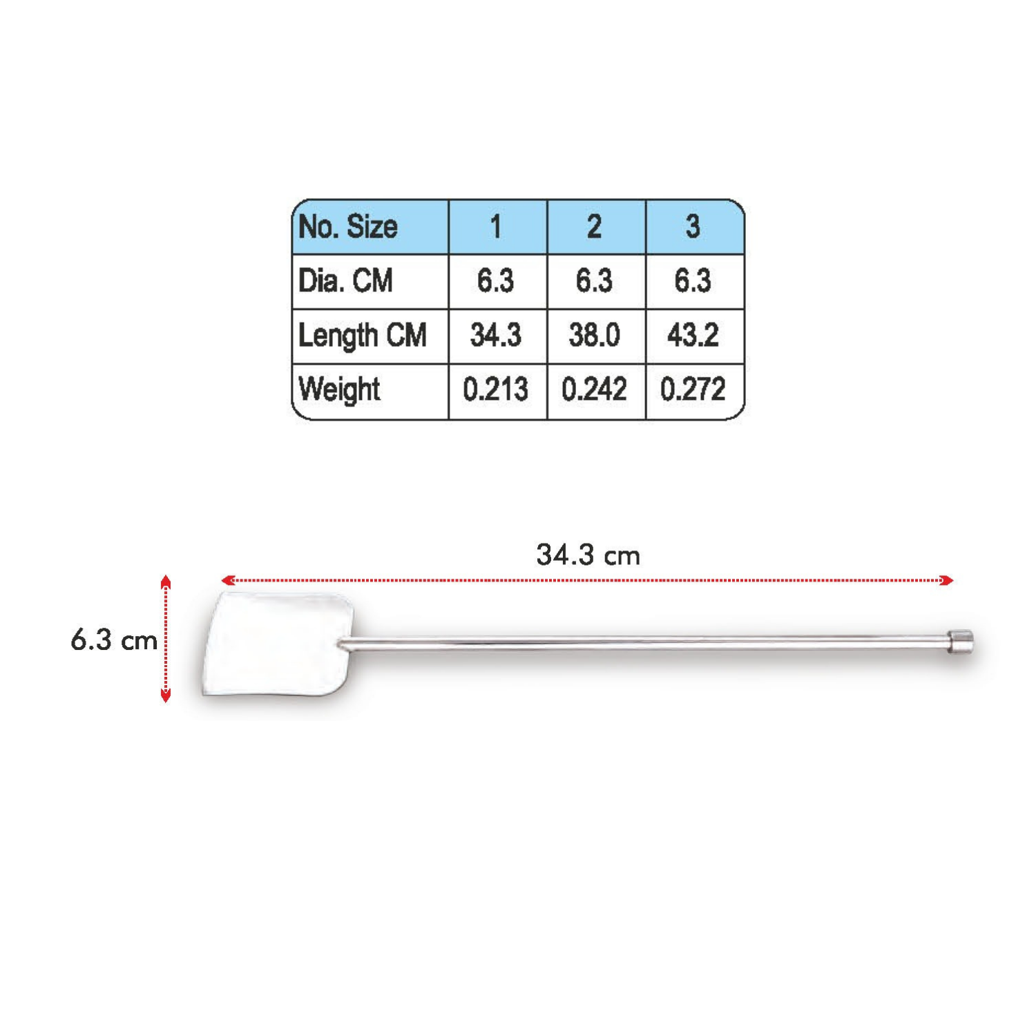 Stainless Steel Mini Rod Palta