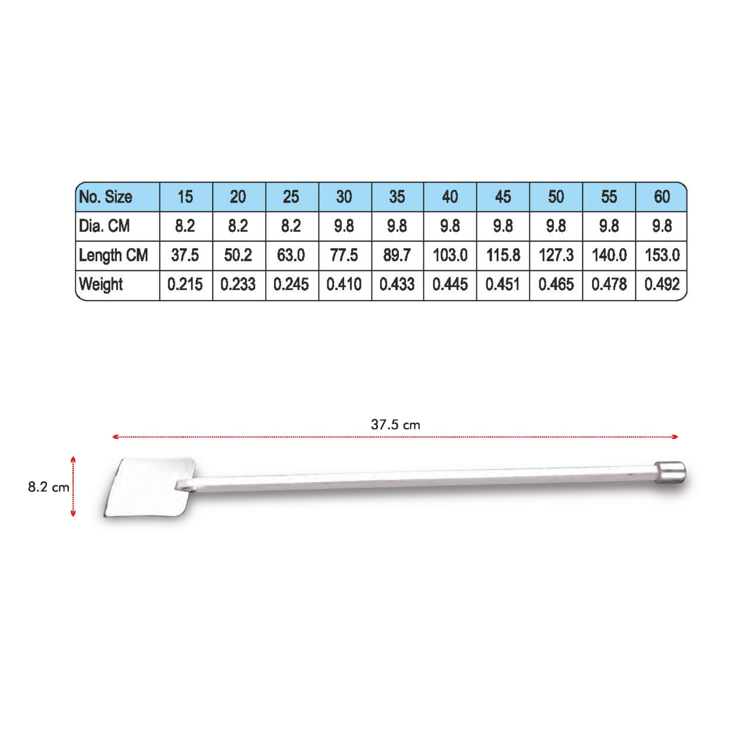 Stainless Steel Square Pipe Handle Palta