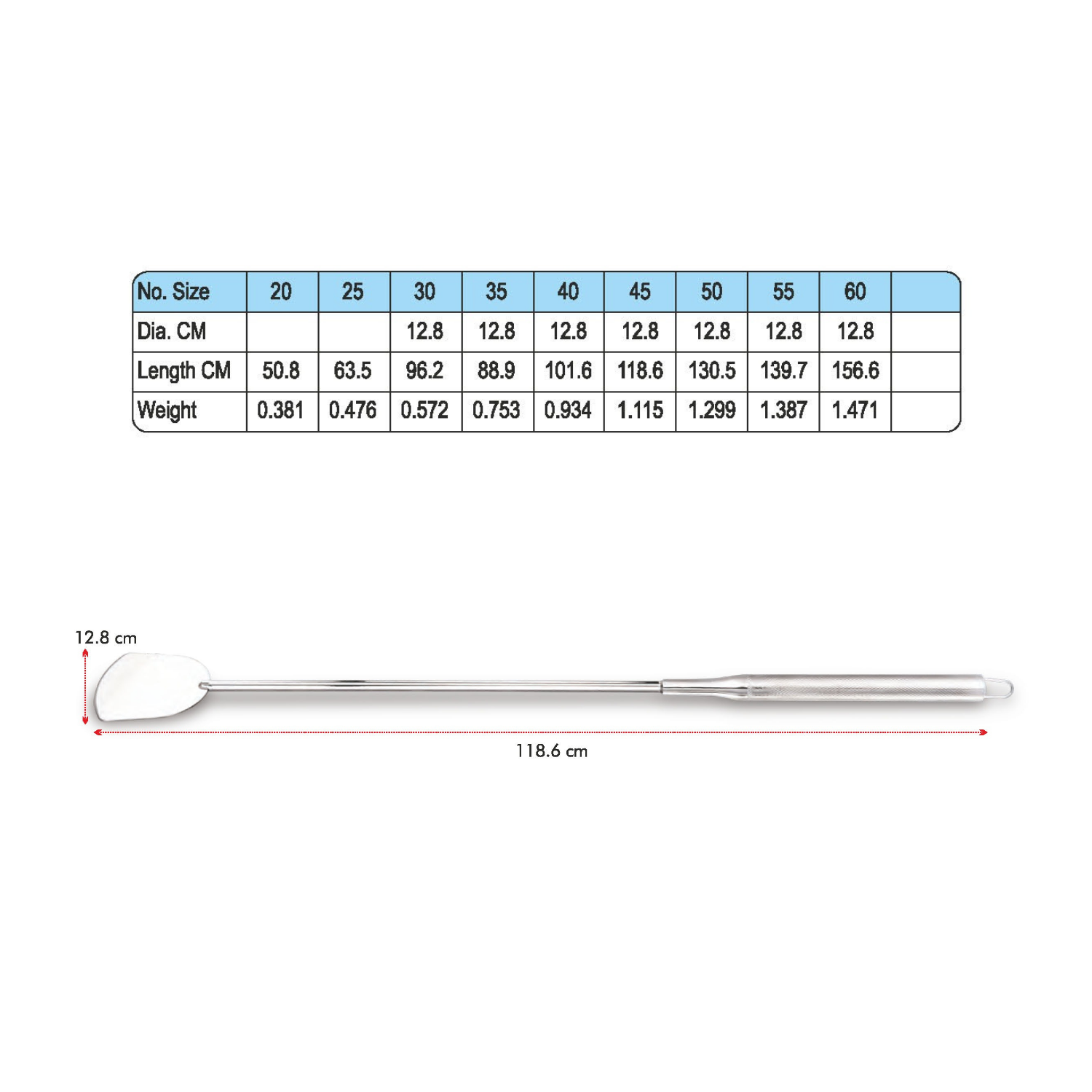 Stainless Steel Pipe Handle Rod Palta