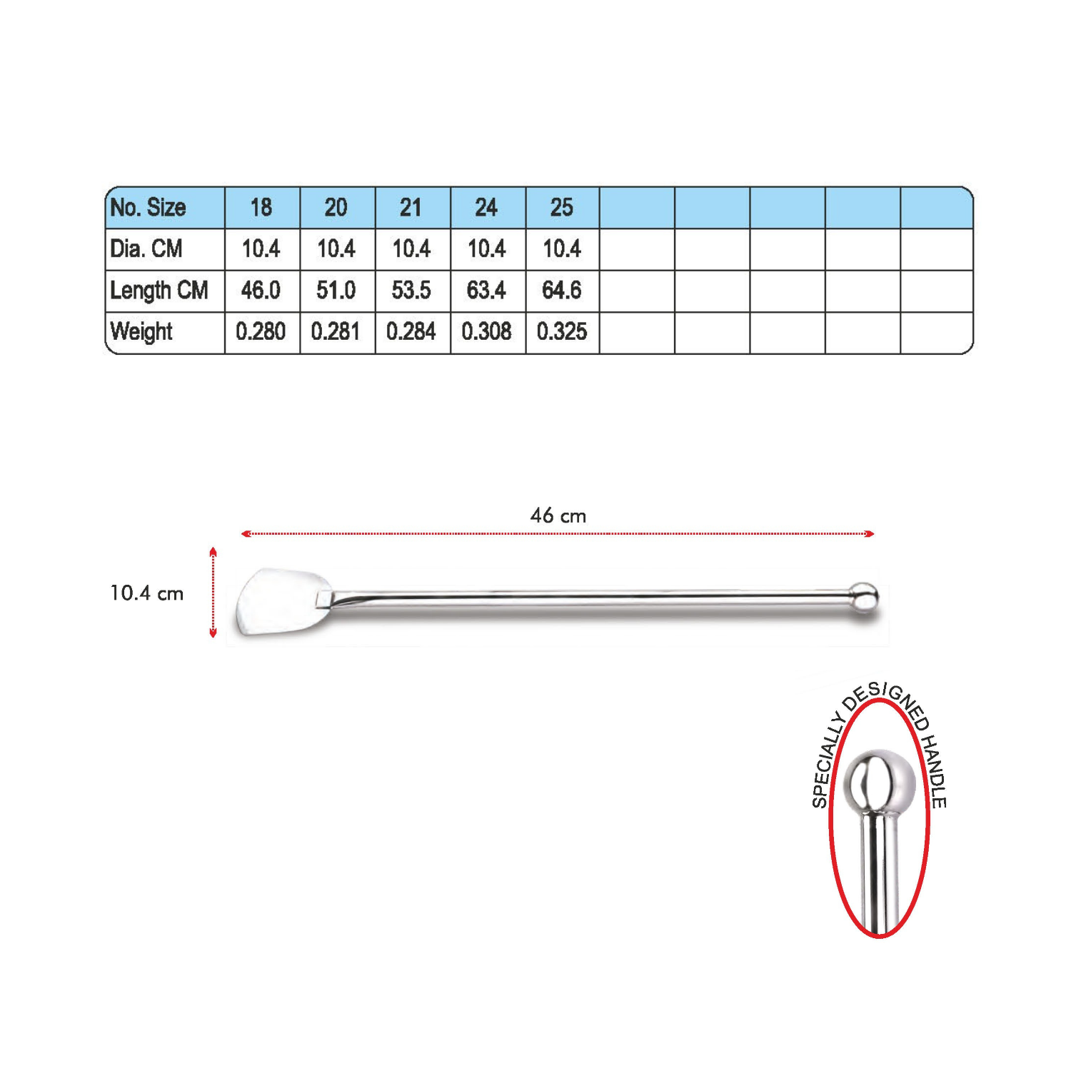 Stainless Steel Medium Pan Ball Palta