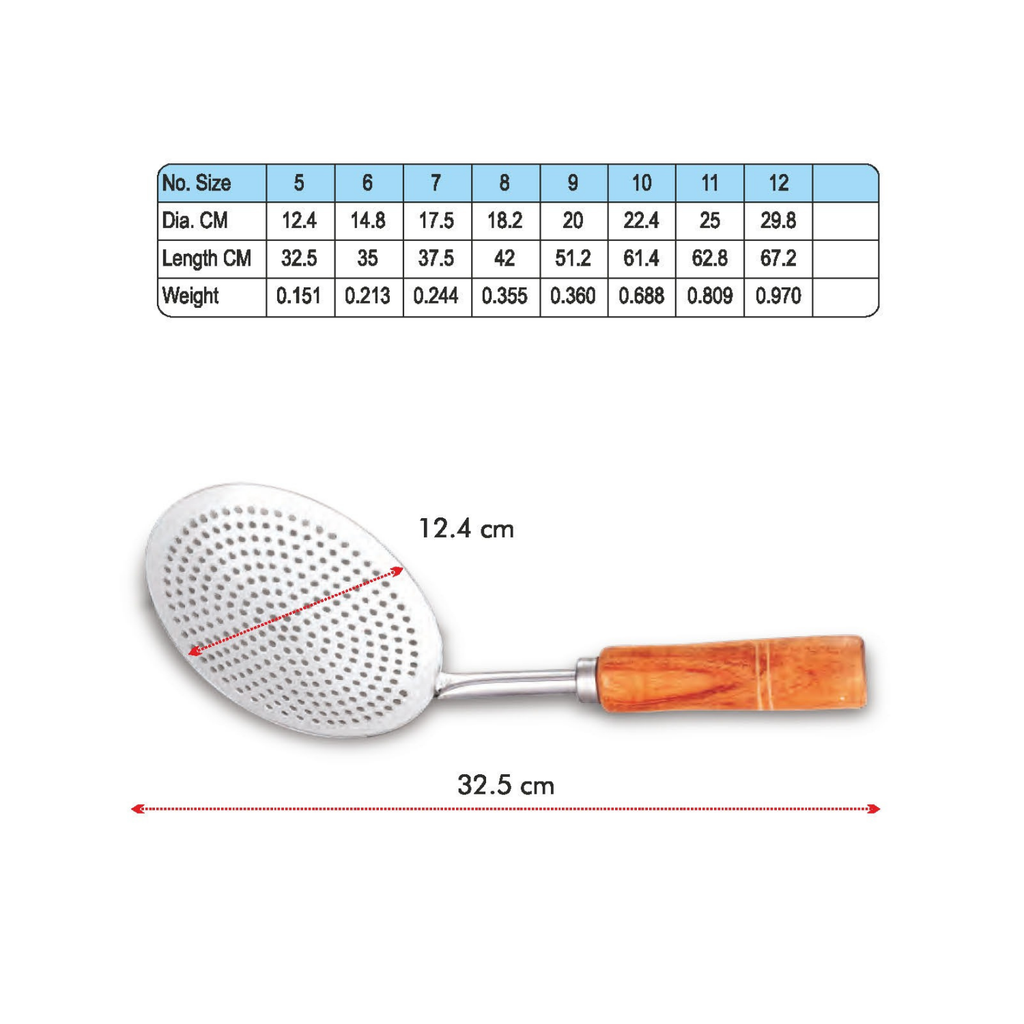 Stainless Steel Short Wooden Handle Hole Zara