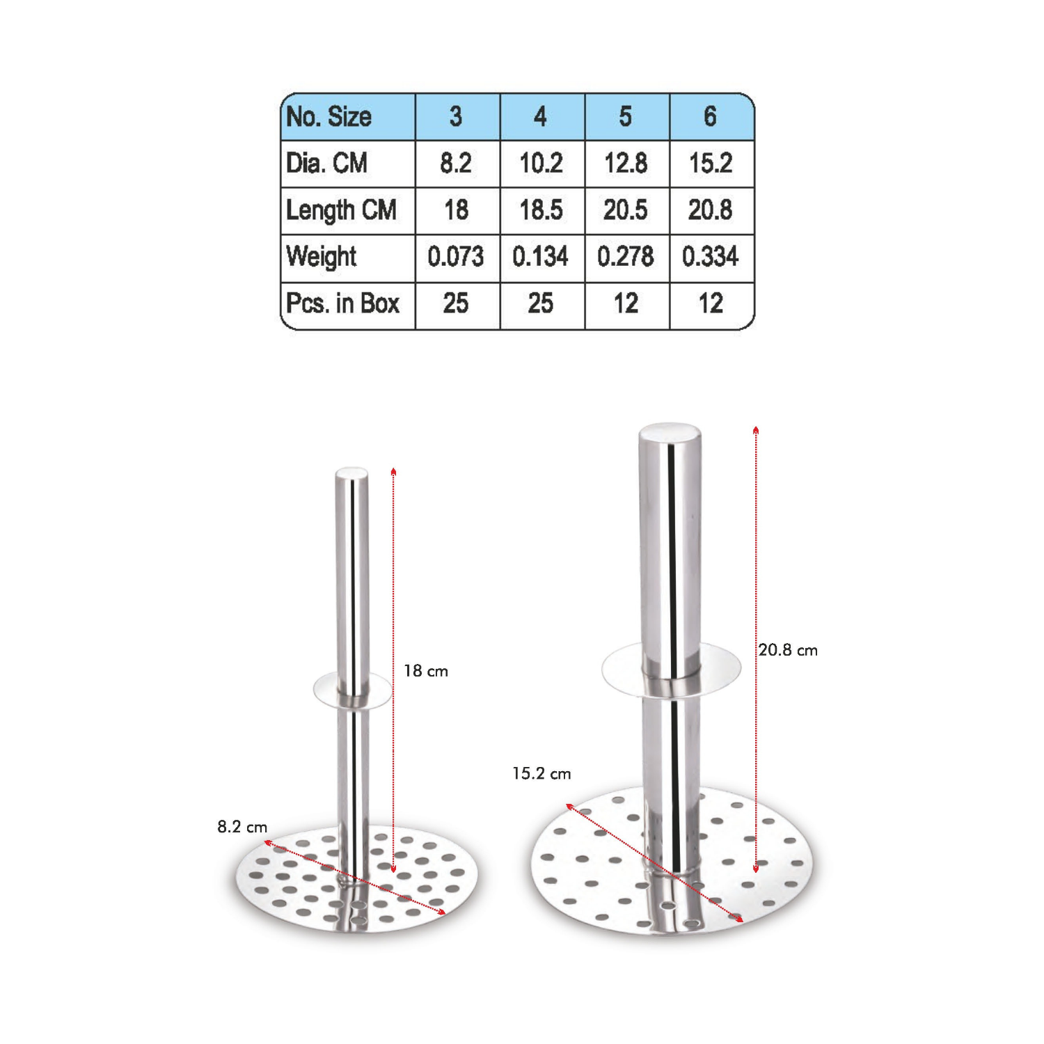 Stainless Steel Pipe Handle Smasher