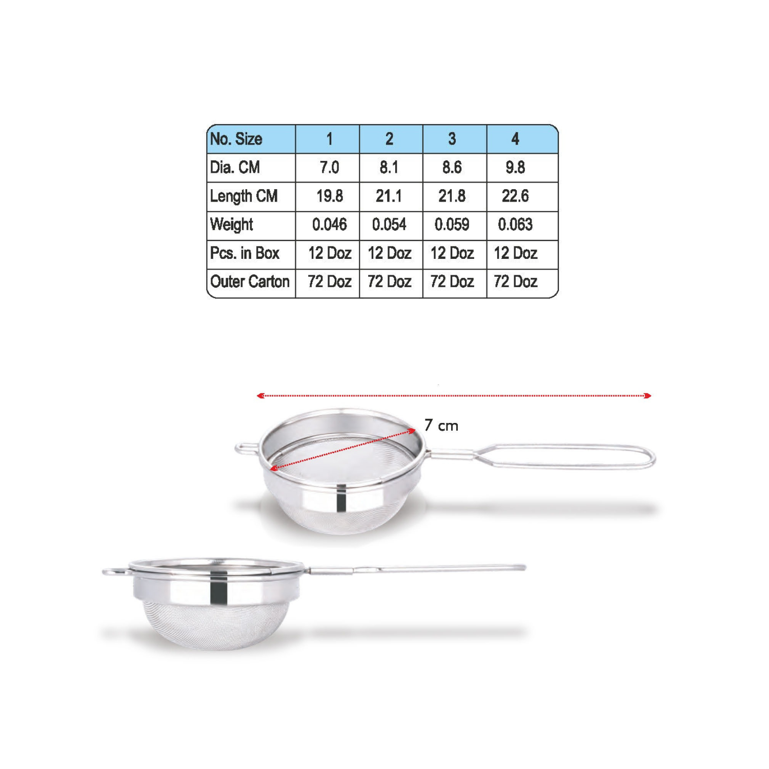 Single Jali Strainer
