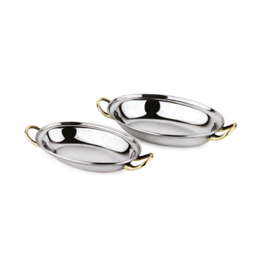 Oval Dish - Welded Brass Handle