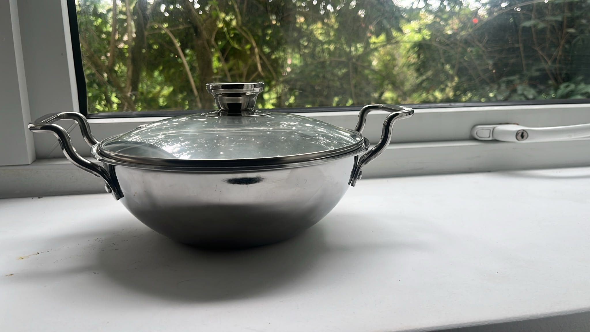 TRIPLY KADAI WITH LID  20X28 (Glass Lid)