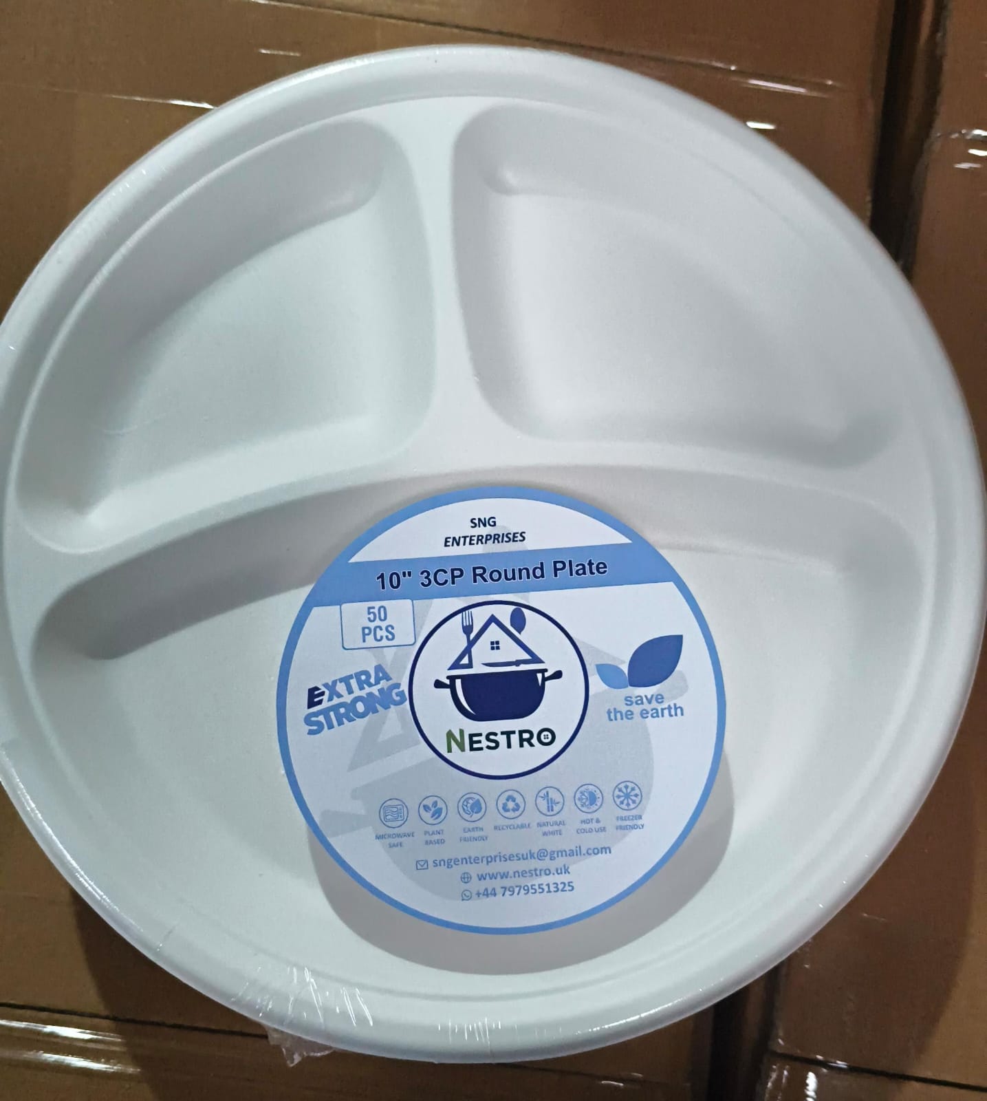10'' 3 CP Plate -50 PC