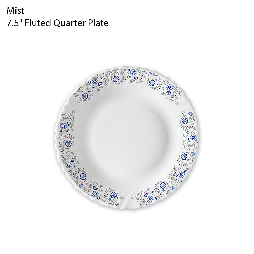 Mist 7.5" Fluted Quarter Plate