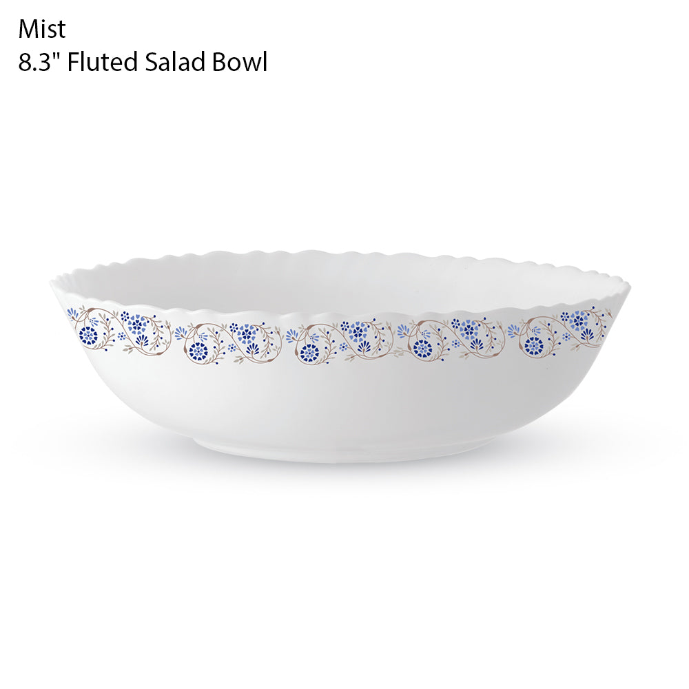 Mist 8.3" Fluted Salad Bowl