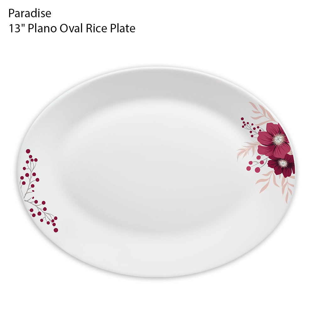 Paradise 13" Plano Oval Rice Plate