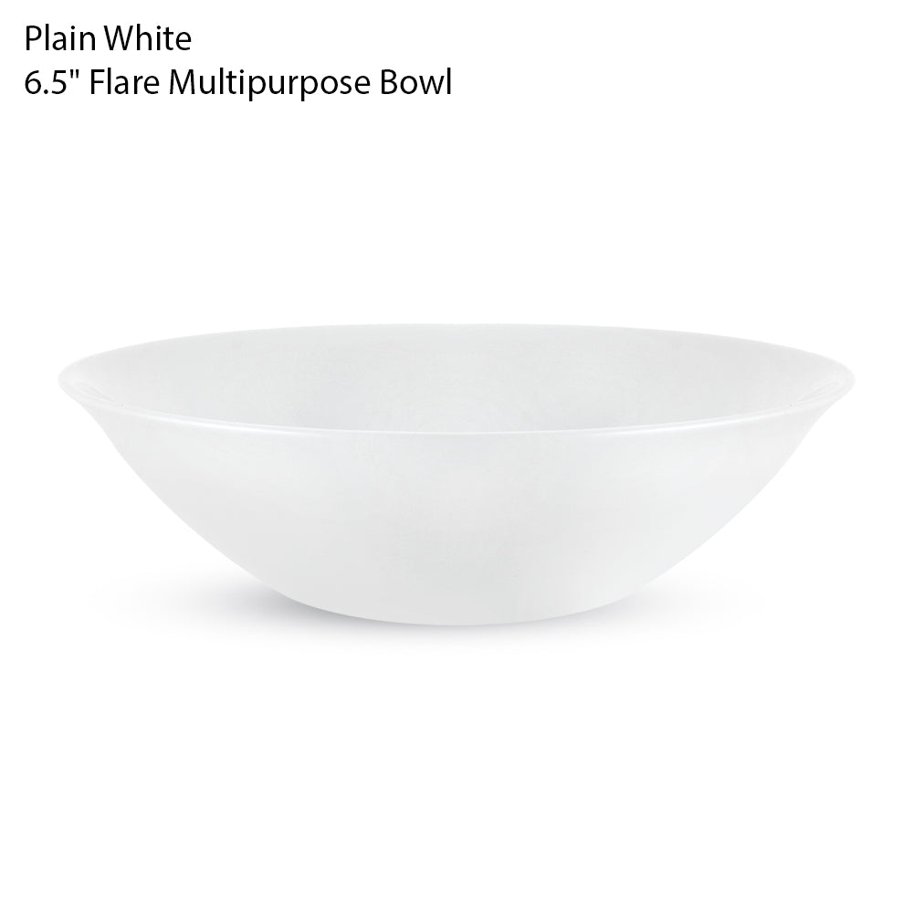 Plain White 6.5" Flare Multiparpose Bowl